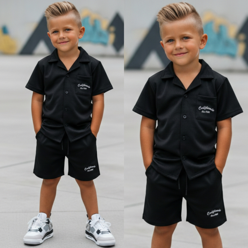 California summer boys set - zwart