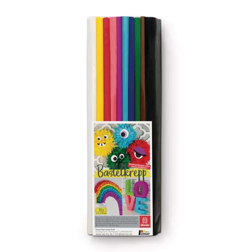 Werola Feinkrepppapier, 10er-Sortimente