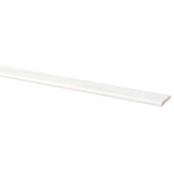 Afdeklijst grenen wit gegrond 4x30 mm 270 cm
