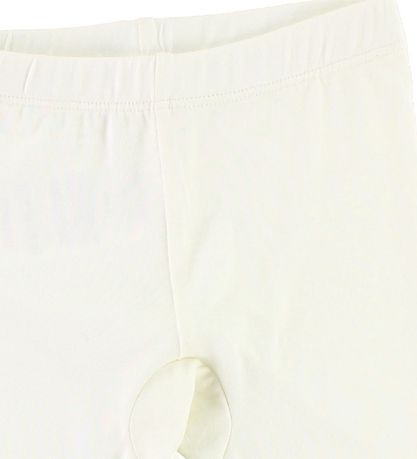 Minymo Leggings - Bambus - Weiß