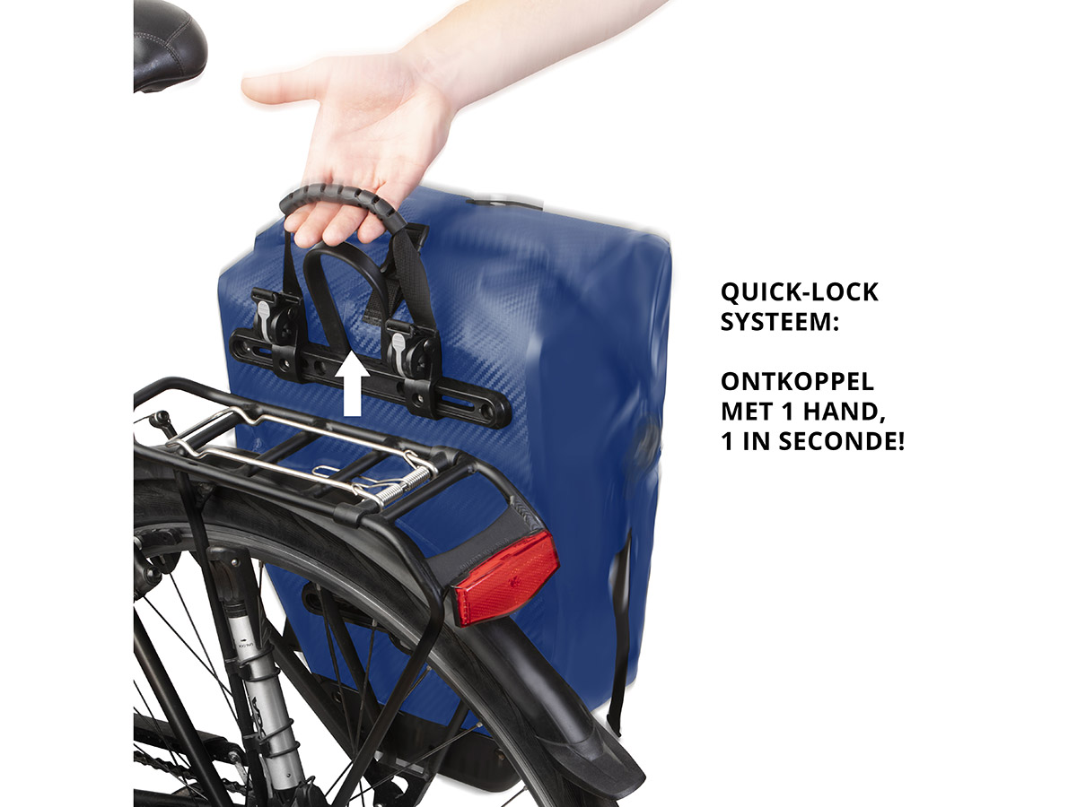 Dutch Mountains 24 liter enkele fietstas - Blue