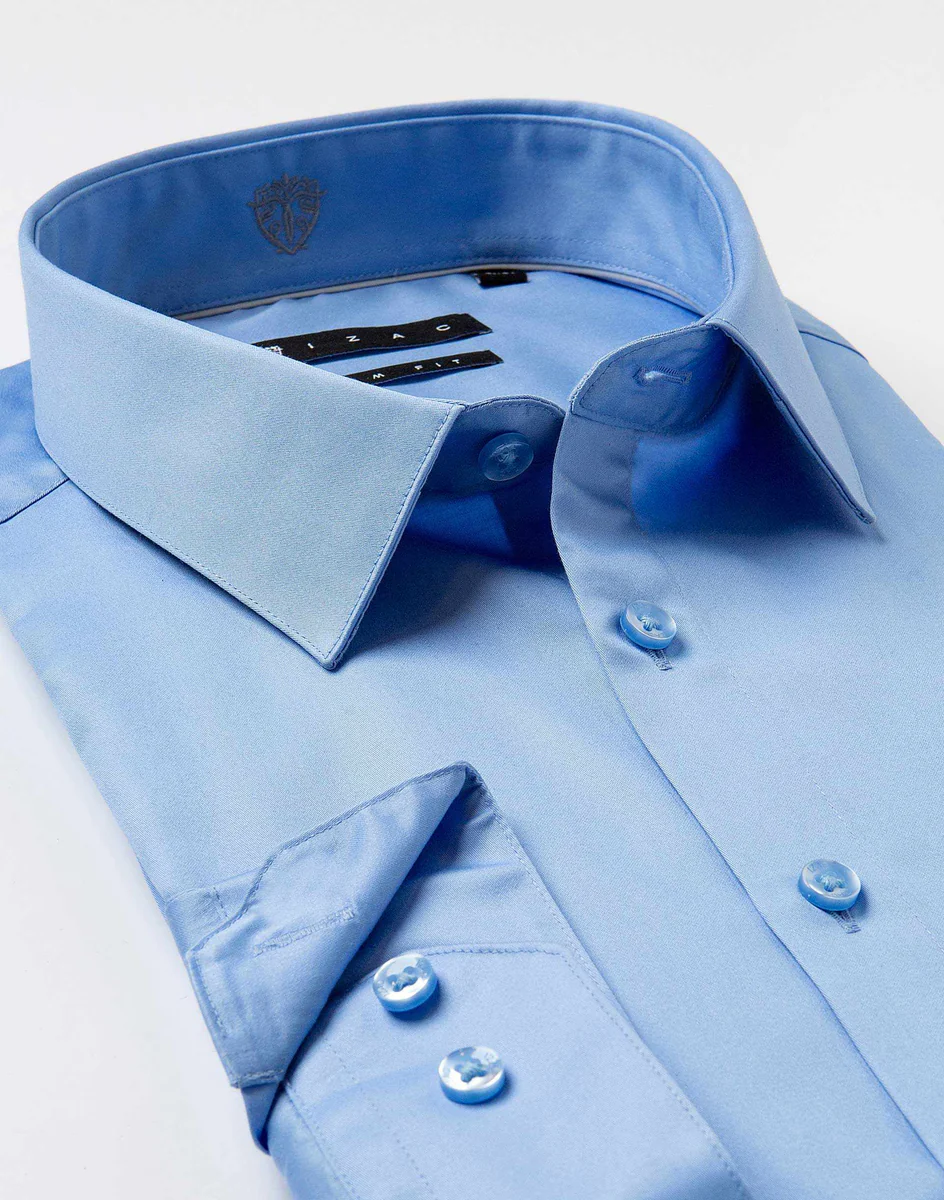 Chemise Slim Bleu Glacé