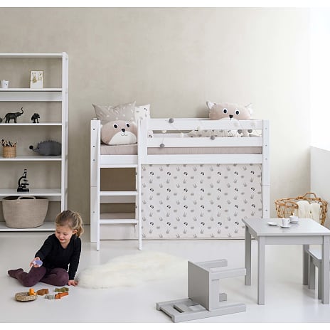Hoppekids ECO Luxury halvhøj seng med skrå stige 70x160 cm