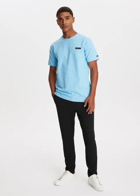 T-shirt met logo blauw (BLW.BA)