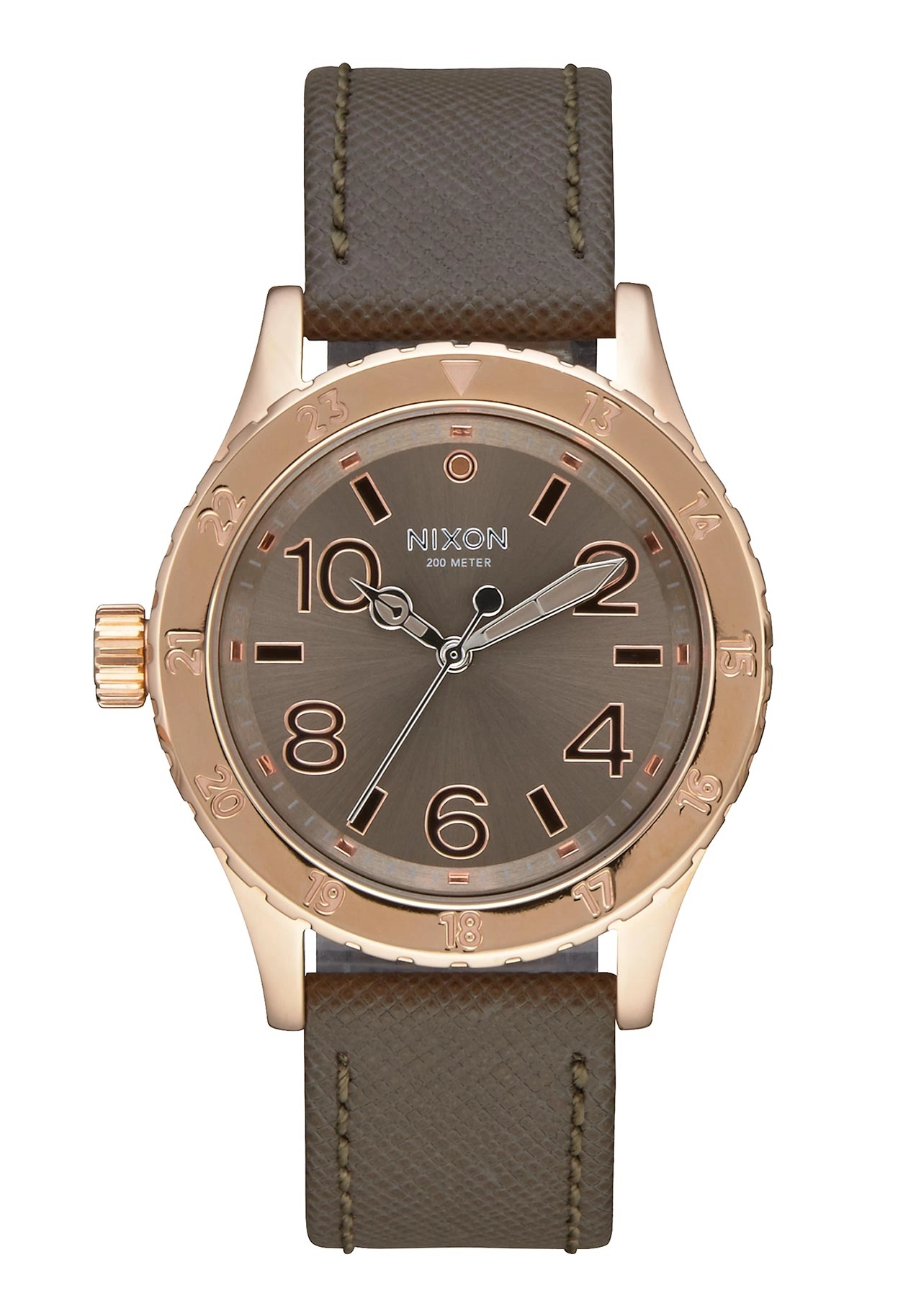 Nixon The 38-20 Leather Rose Gold Taupe A4672214