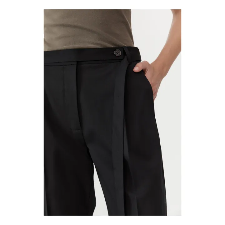 St Agni Pantalon Ceinturé | Noir