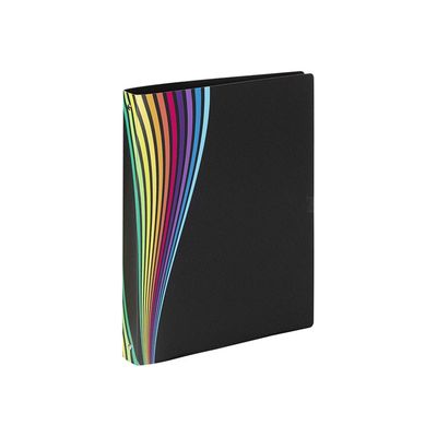 Viquel Rainbow Class - Chemise à 3 rabats - DOS 10 mm - A4 - noir