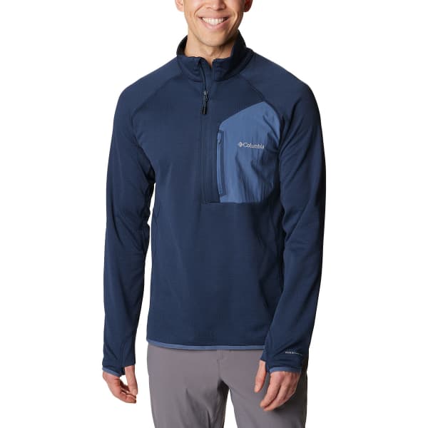 Sweat polaire COLUMBIA TRIPLE CANYON™ HALF ZIP COLLEGIATE NAVY/DARK MOUNTAIN
