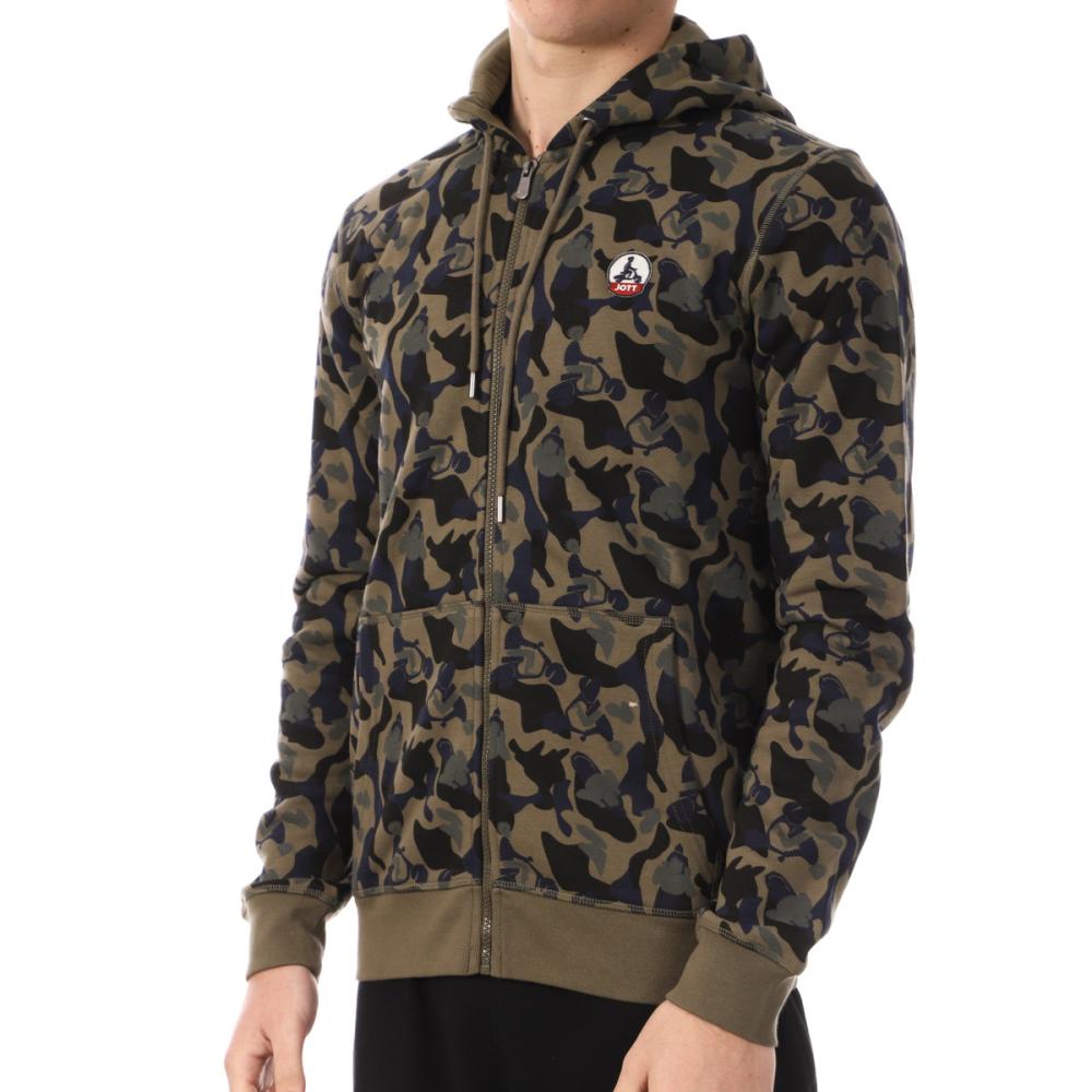 Jott Sweat Zippé Kaki/Noir Homme Jott Mexico Camo