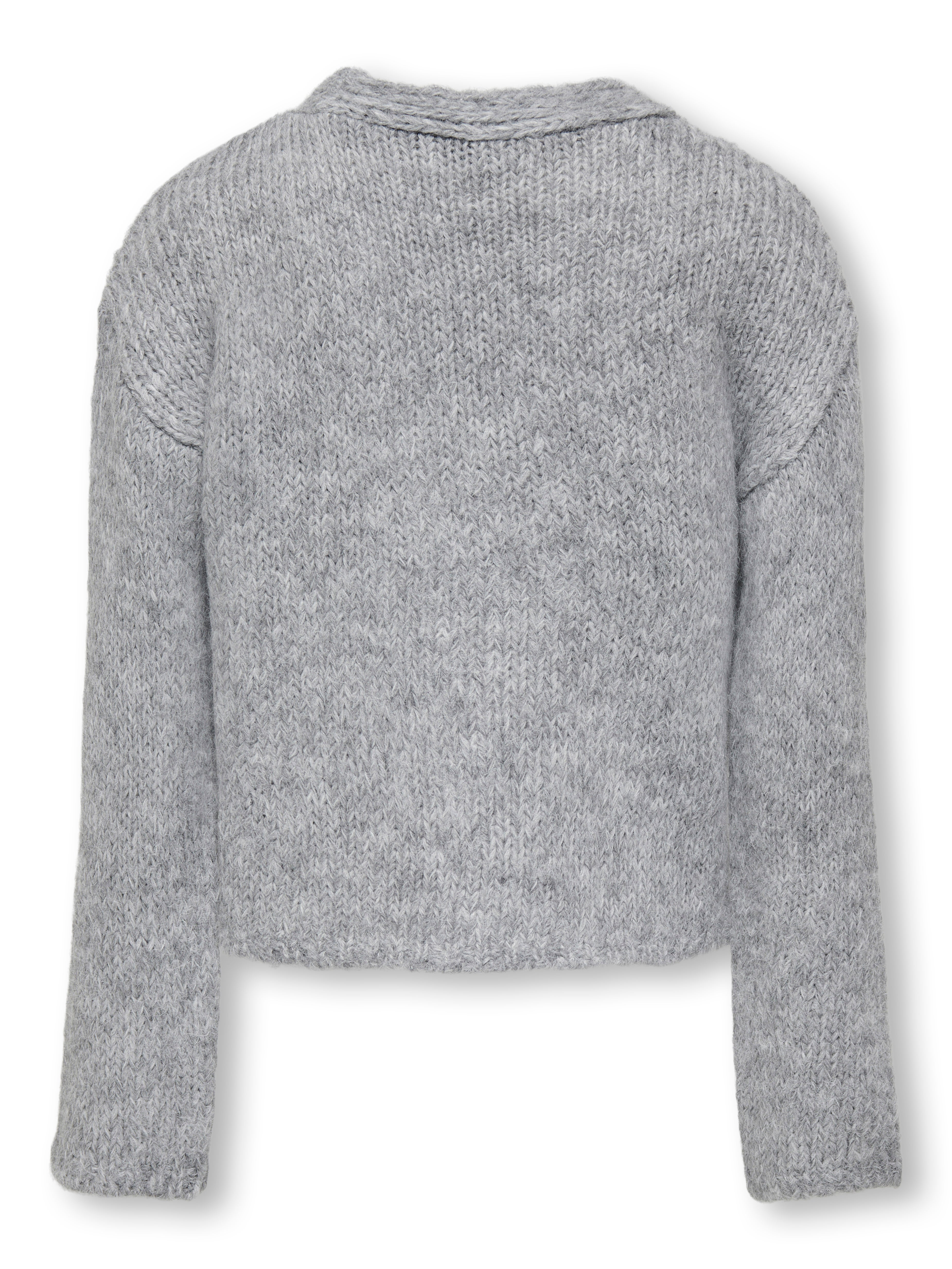KOGMARIE Strickjacke Light Grey Melange