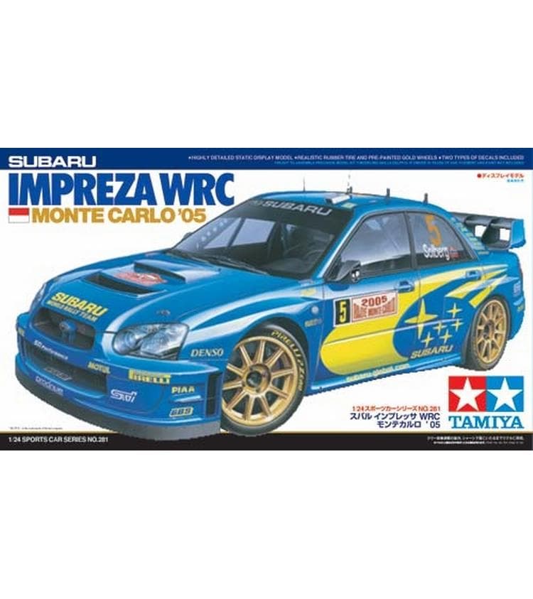 Tamiya Bausatz Subaru Impreza WRC 05 1:24 Detailgetreuer Modellbausatz im Massstab 1:24