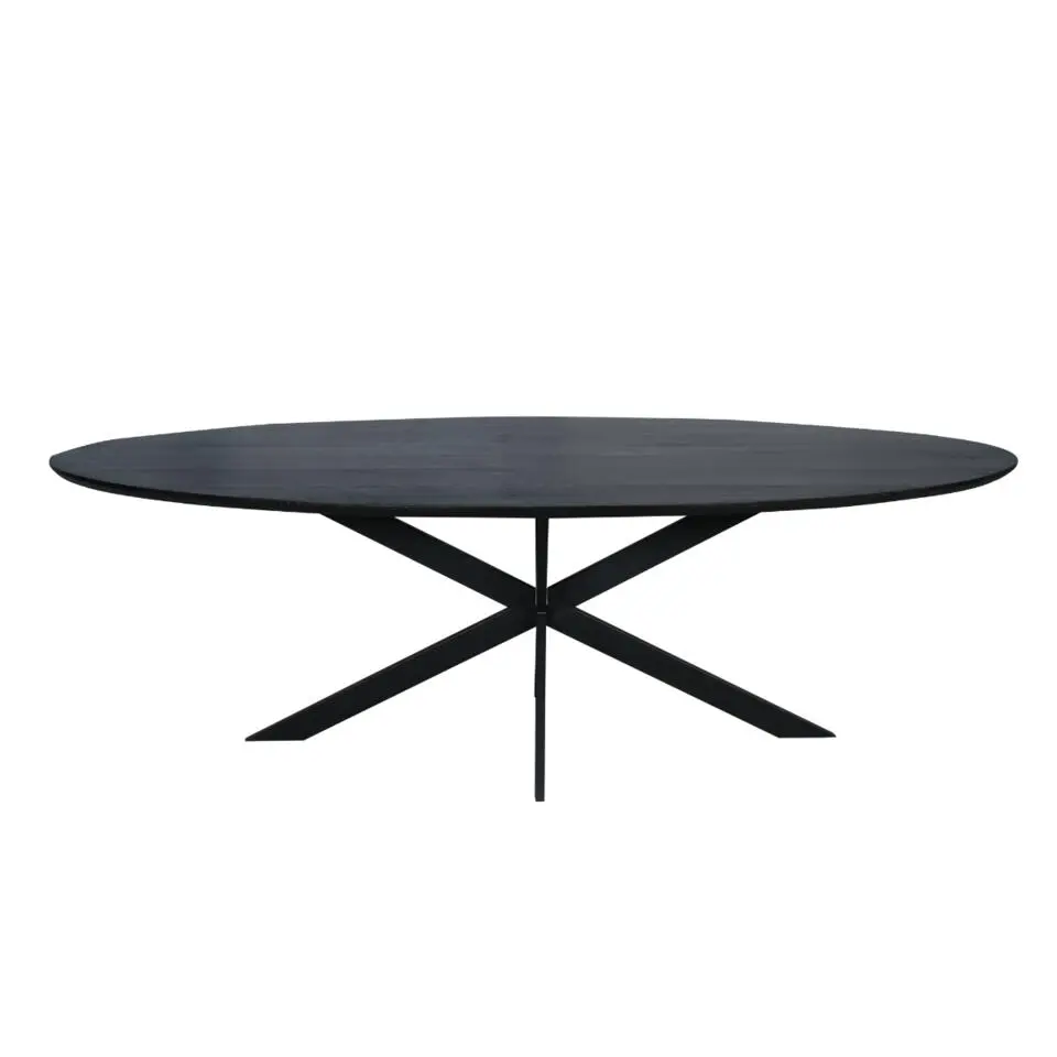 Eettafel Zwart Hout - 240x110x76cm - Ferris