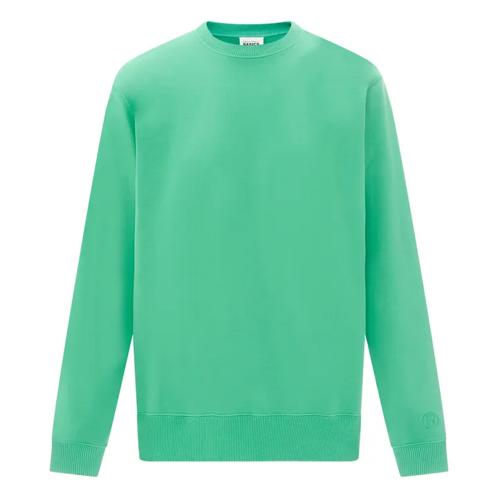 SMALLABLE BASICS Sweat Crewneck Homme Molleton Bio | Vert