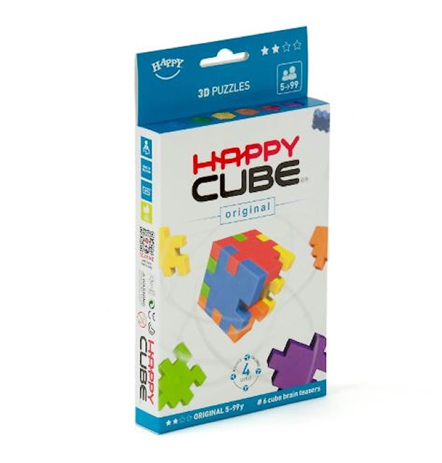 Hjernetrim Brain Puzzle Happy Cube Original 6-pack