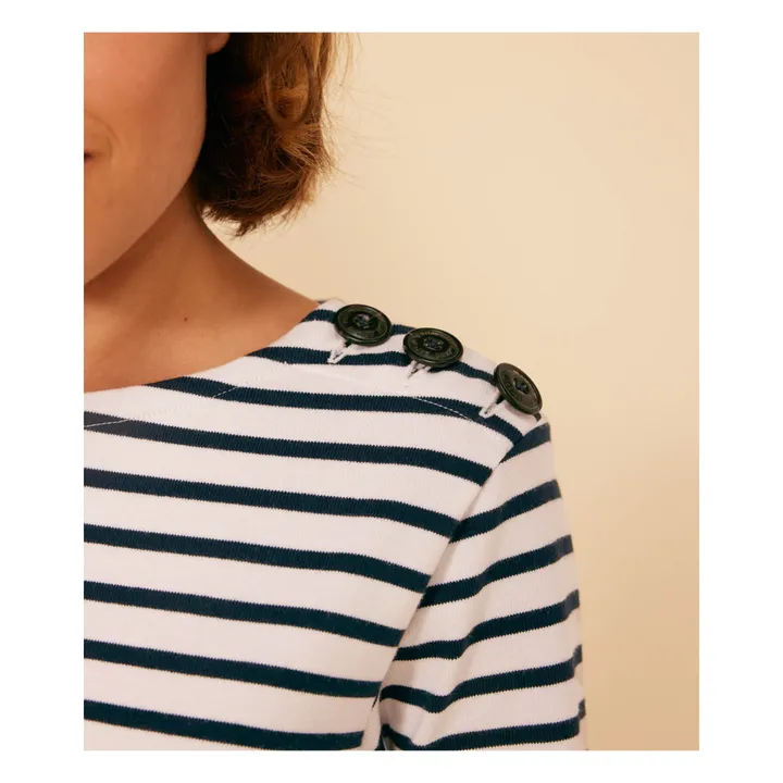 Petit Bateau Marinière Majorel - Collection Femme | Bleu marine