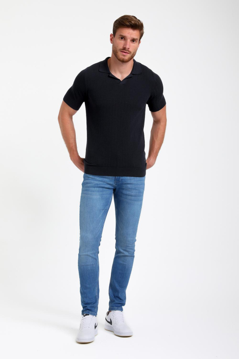 Gabbiano blauwe heren polo