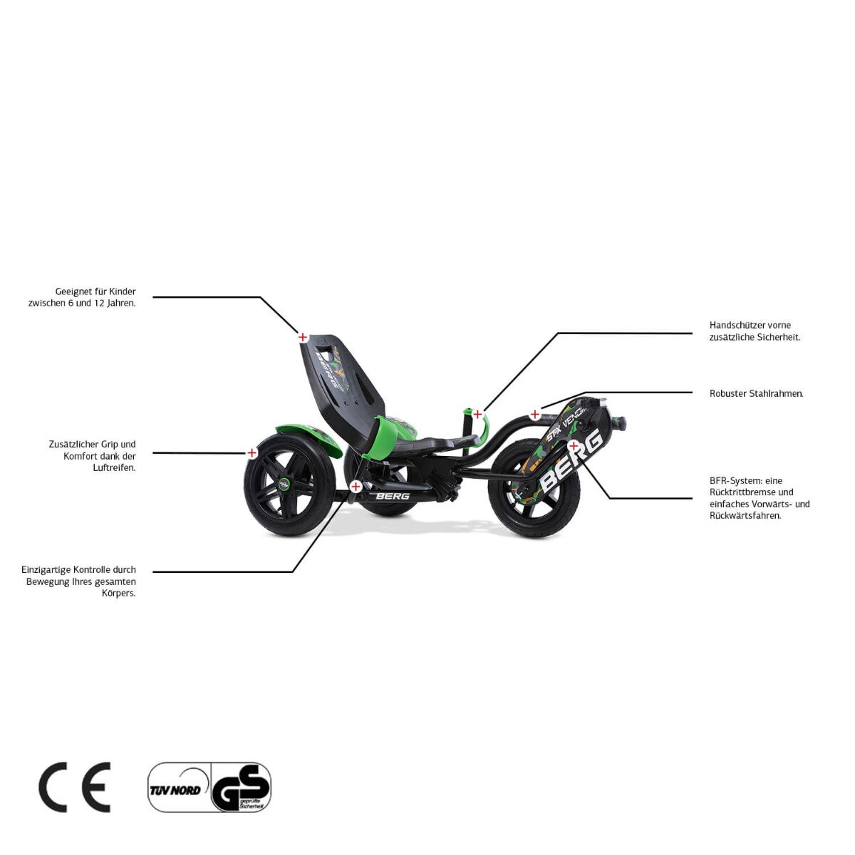 Bergtoys Berg Pedal Gokart Street-X Venom