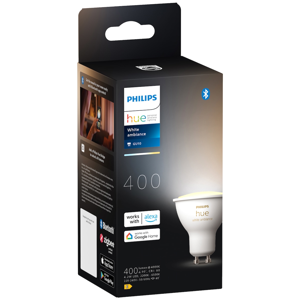 Philips Hue LED-lyspære GU10 4,2W