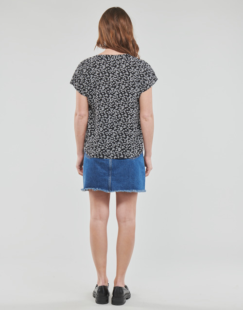 JDY - JDYLION S/S TOP - Noir / Blanc