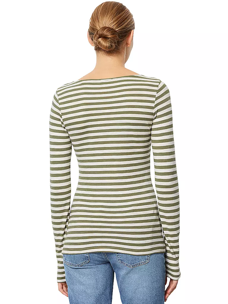 MARC O'POLO Langarmshirt olive