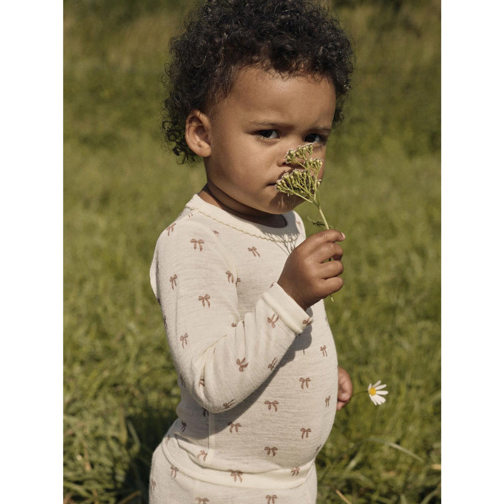 Køb Lil'Atelier Turtledove Melange Nbfnalu Ls Wo/Mo Slim Body Lil Noos