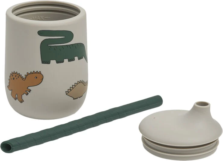 Liewood Ellis printed sippy cup Dinosaurs / Dinosaurs / mist