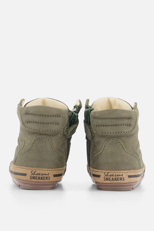 Shoesme Babyschoenen groen Leer
