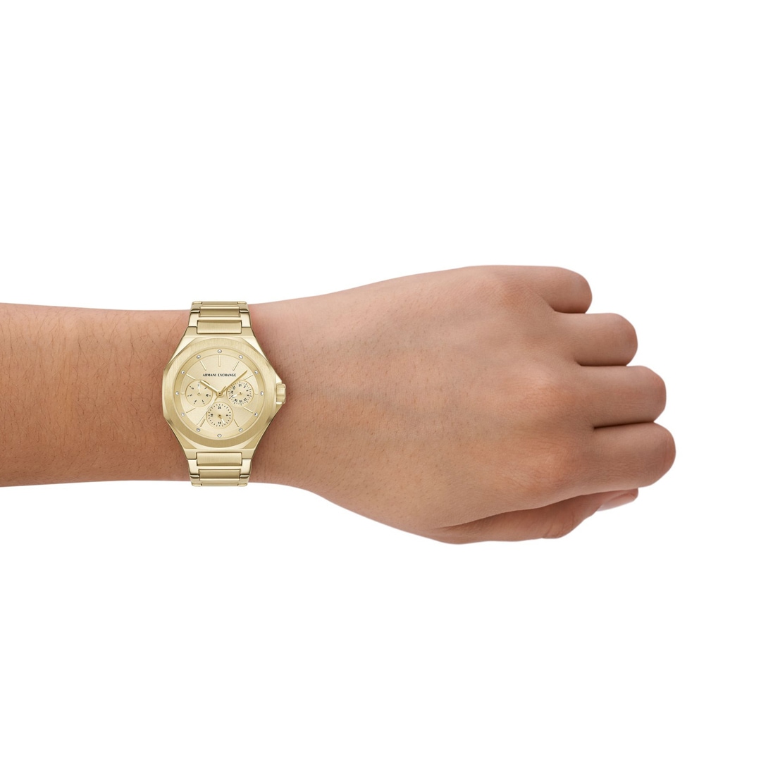 Armani Exchange Andrea Day Date 36mm Goldig