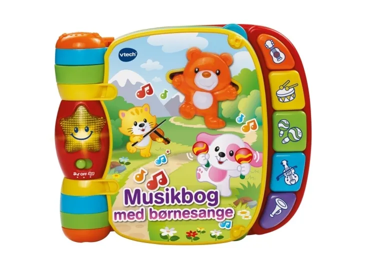 Vtech Baby musikbog med børnesange - DK