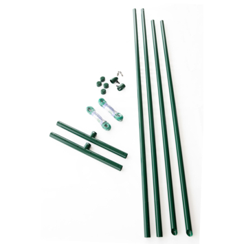Giardino drooglijn met paal ø 48 mm x 240 cm, 2 stuks groen