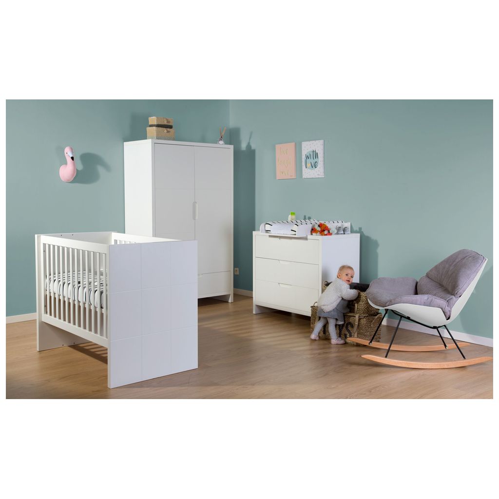 ChildhomeChildhome   Schaukelstuhl Lounge weiss/grau