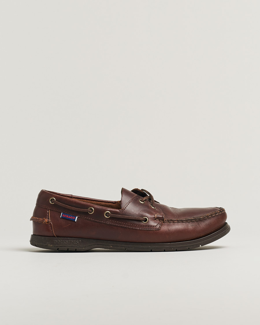 Sebago Endeavor Oiled Leather Boat Shoe Brown