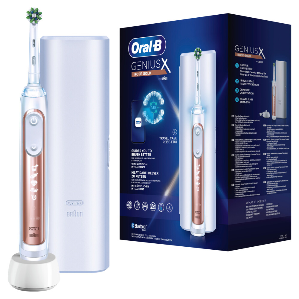 Oral-B Elektrische Tandenborstel Genius X Rosegold1 Stuk