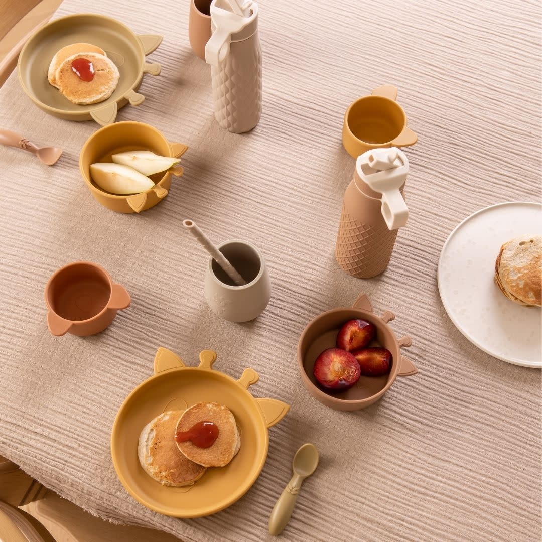 Nuuroo Nuuroo siliconen spoon Ella 3-pack dusty yellow