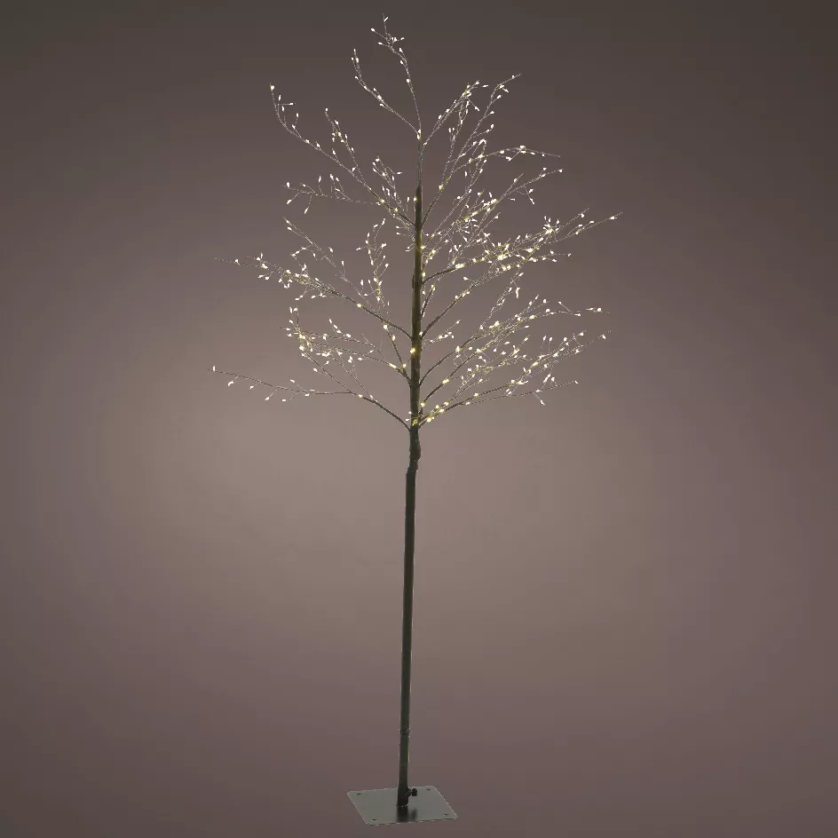 Arbre lumineux 720 LED (H180 cm) Holly Platane Noir et blanc chaud