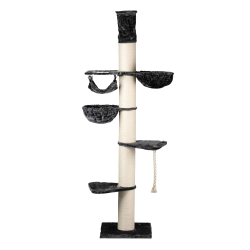 Arranhador para Gatos Maine Coon Tower Crown, Cinza Escuro