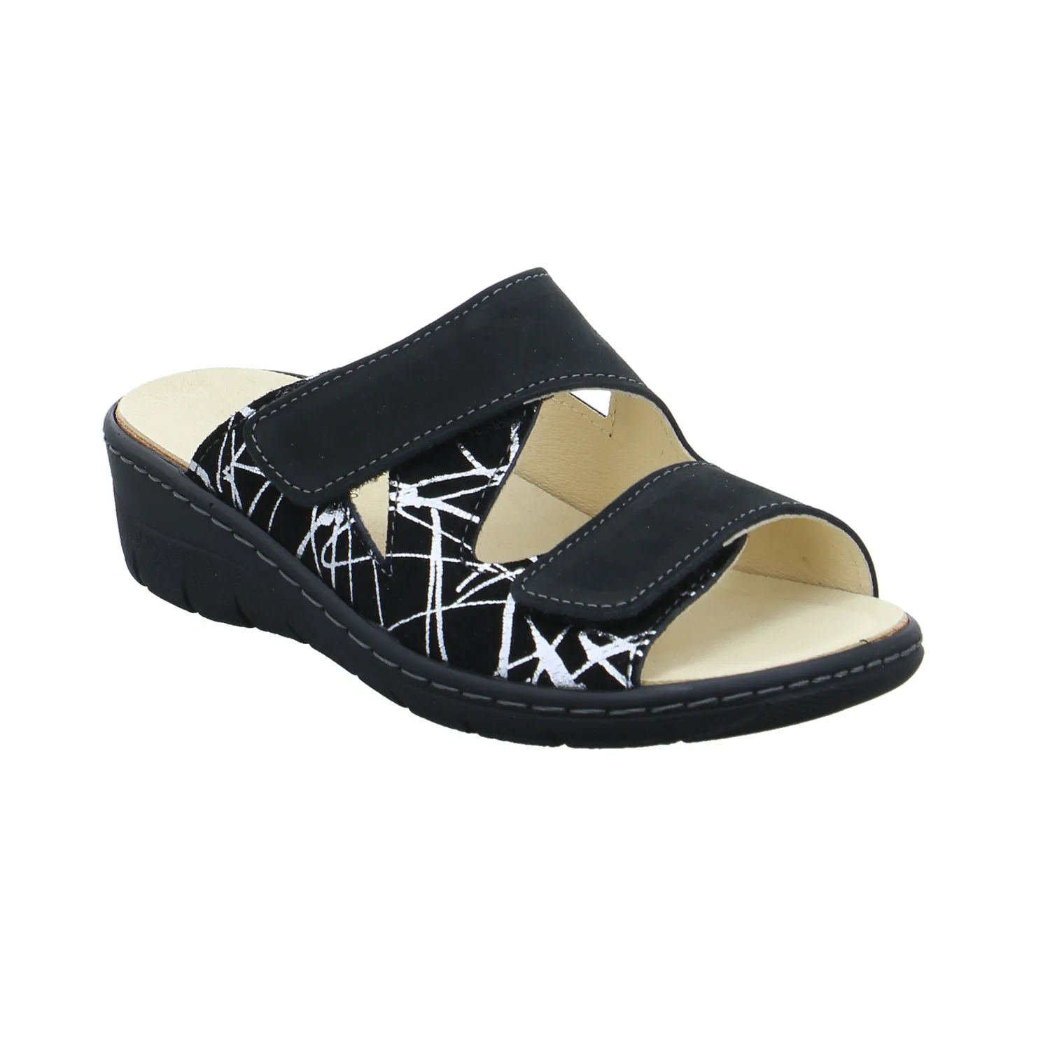COLLECTION CHRISTA PFAFF Pantolette Schwarz Leder