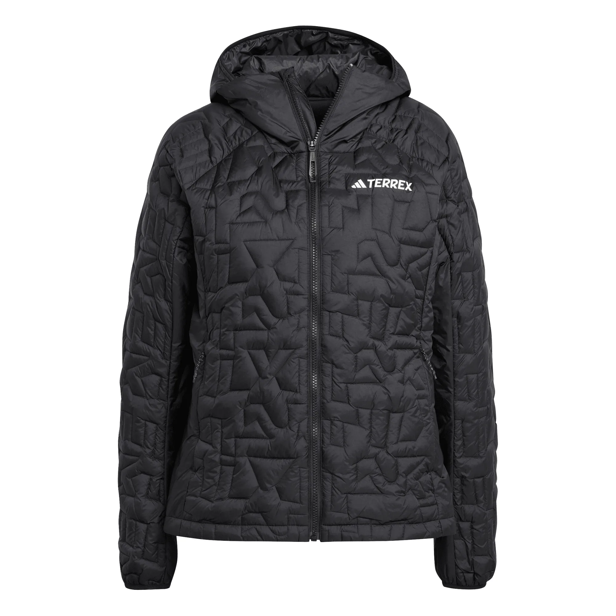 Adidas Women's Terrex Xperior PrimaLoft Loose Fill Insulated Hooded Jacket Black