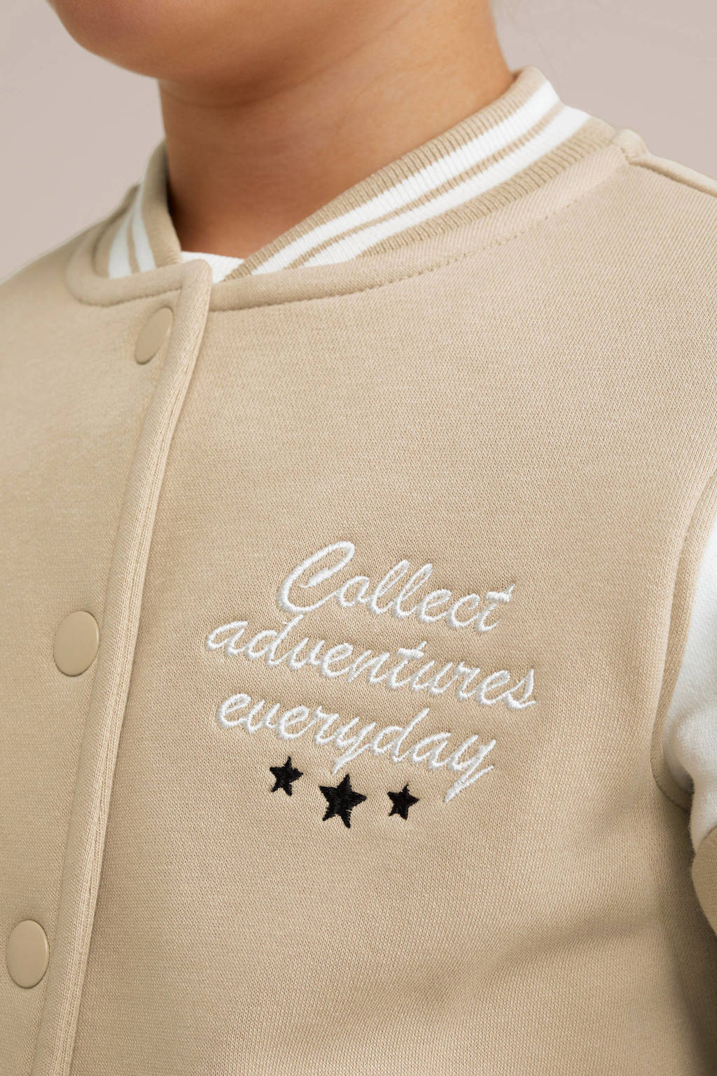 WE Fashion jasje zand/wit