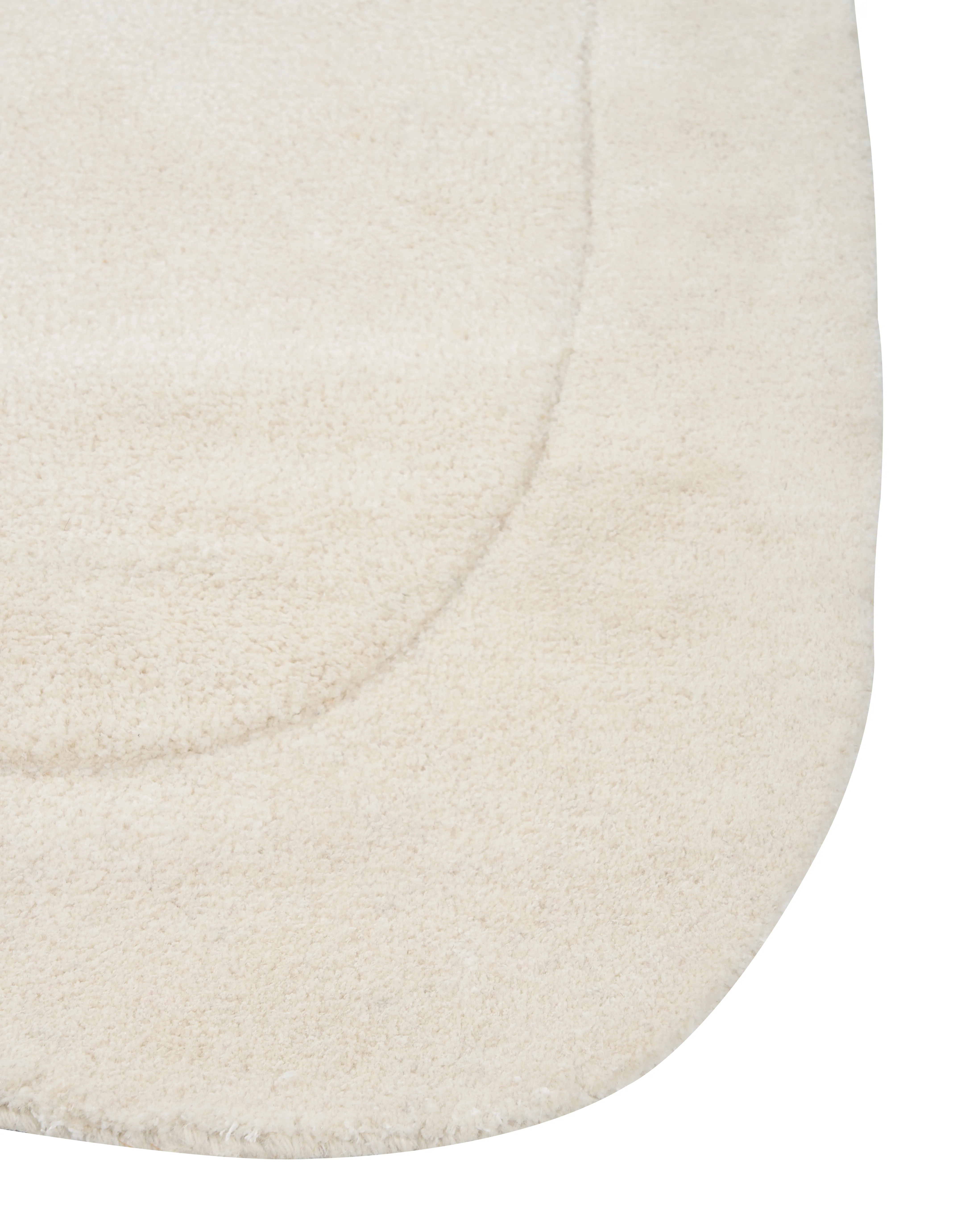 Vloerkleed BERANI Lichtbeige 80 x 250 cm Viscose