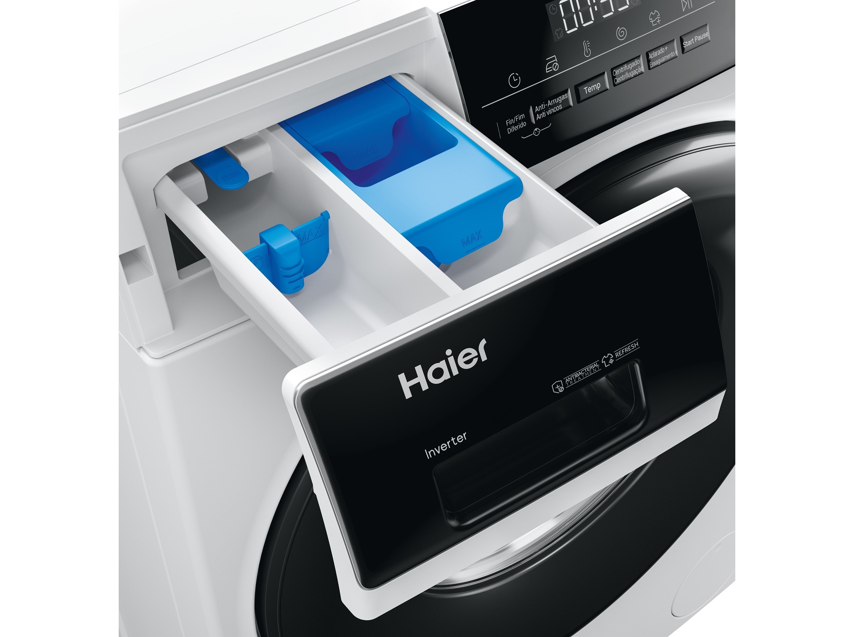 MÁQUINA DE LAVAR ROUPA HAIER HW80-BP14939-IB - BRANCO A 8KG