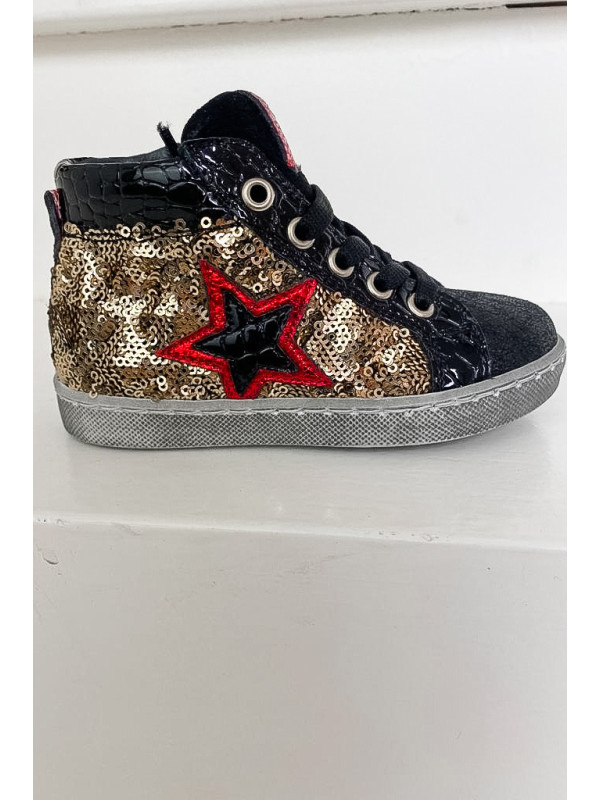 Baskets Fille ROSANE Mix Sequins - Reqins