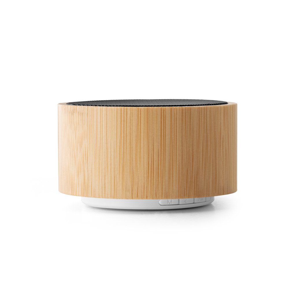 hi!dea 97125 - Enceinte portable 3W avec autonomie de 2h en bambou et ABS