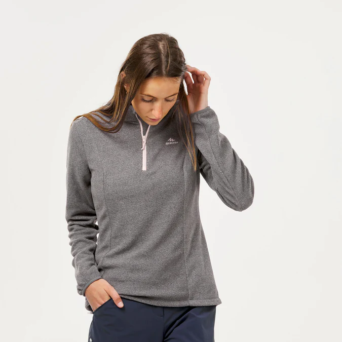 Decathlon Quechua - Casaco de lã polar para caminhadas Quechua feminino MH100