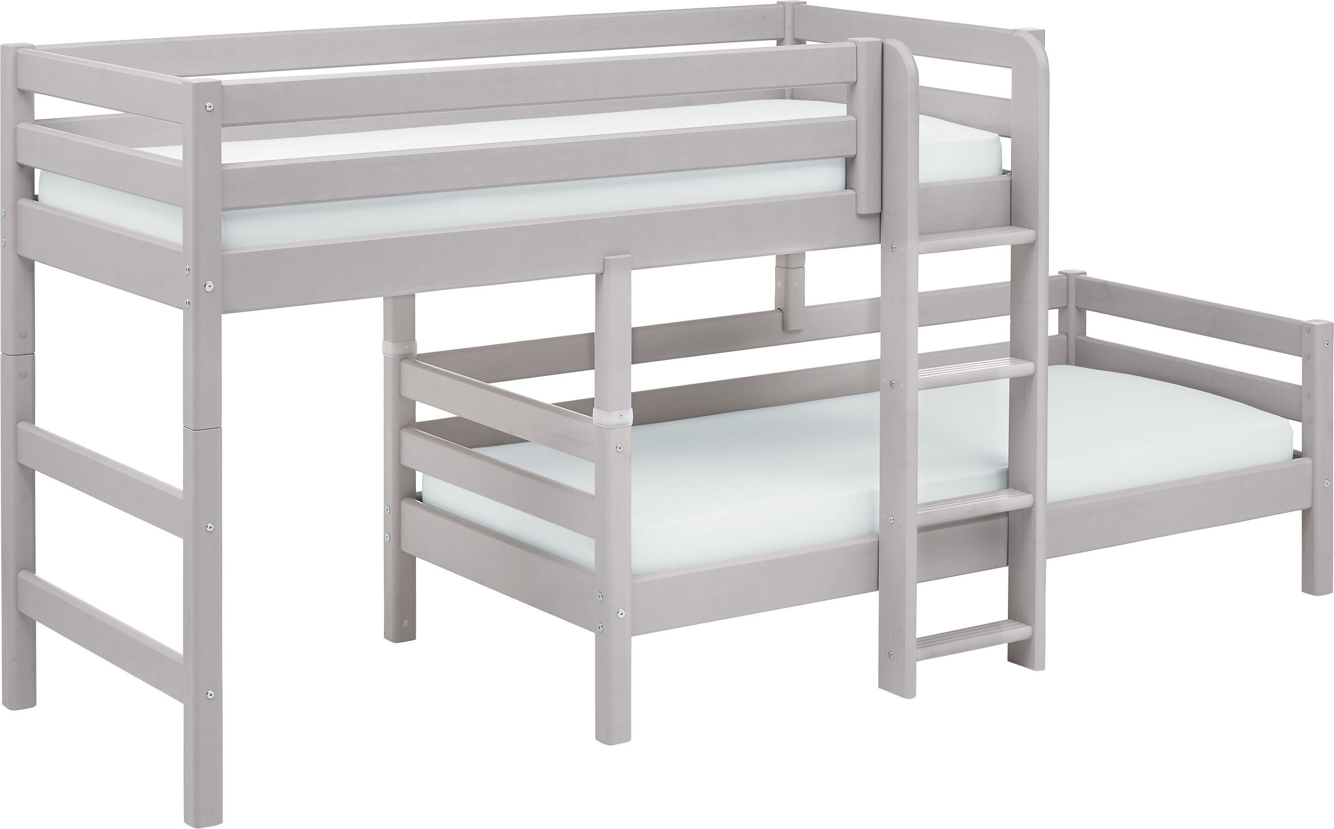 Flexa CLASSIC Bettkombination - Grau / H: 143.0 cm