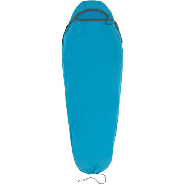Drap sac de couchage SEA TO SUMMIT BREEZE SLEEPING BAG LINER MUMMY W/ DRAWCORD COMPACT BLUE