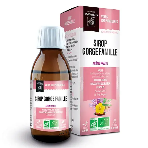 Xarope para Garganta Dayang Organic Family 120ml
