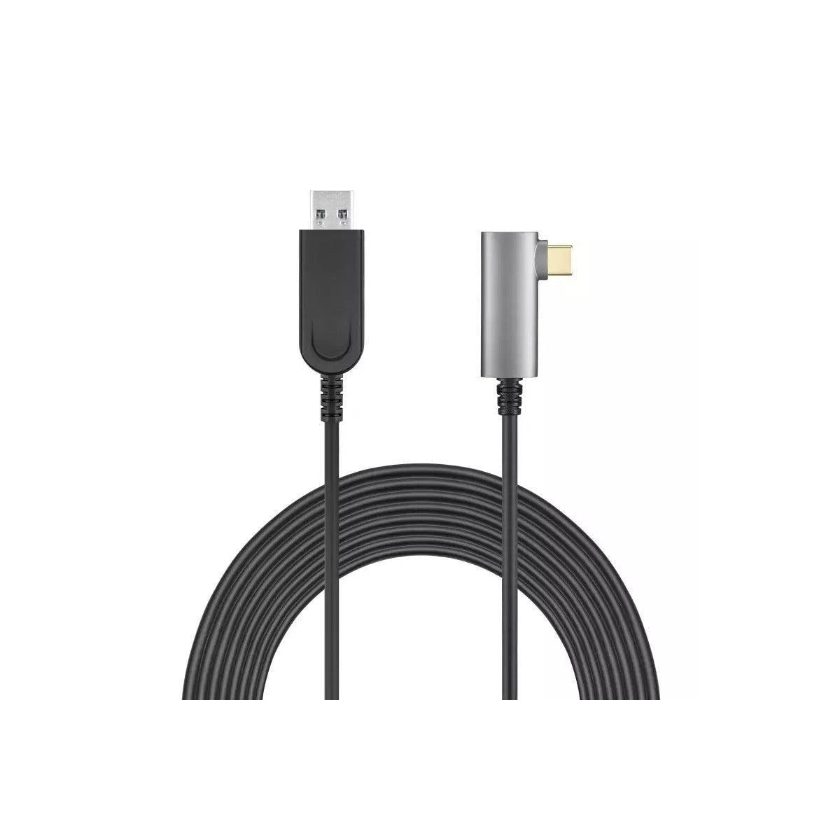 NÖRDIC aktiv AOC Fiber 5m USB-C til USB-A VR Link-kabel for Oculus Quest 2 USB3.2 Gen2 10 Gbps Super Speed ​​​​VR Link-kabel