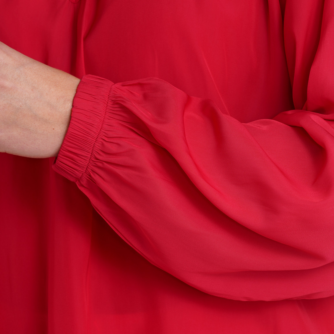 Gina Benotti Damen Bluse in Unifarben rot