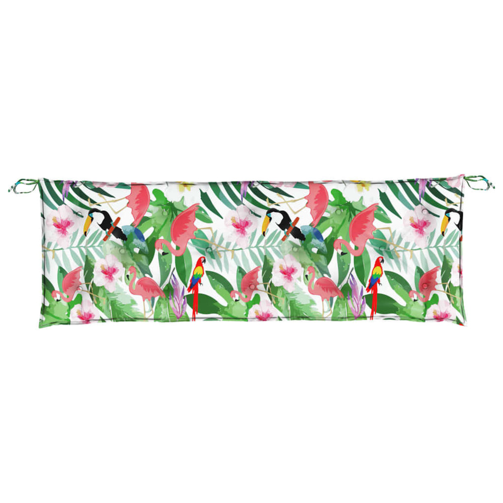 Coussins de banc de jardin lot de 2 multicolore 150x50x7 cm